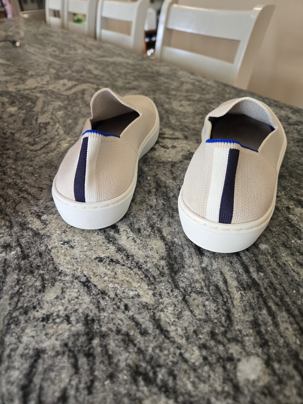 Womens Rothys 5.5 Beige Slip Ons